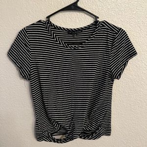 Cute Striped Crop Top